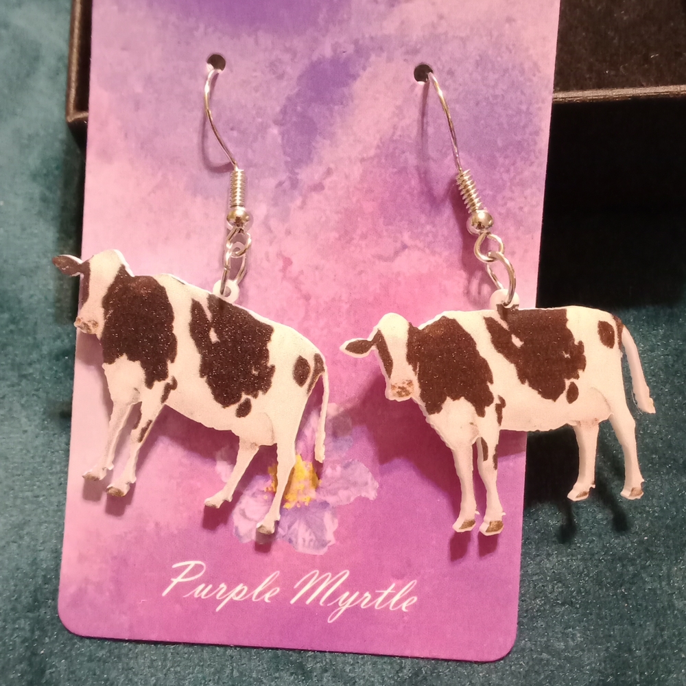 Pair Of Cow Earrings